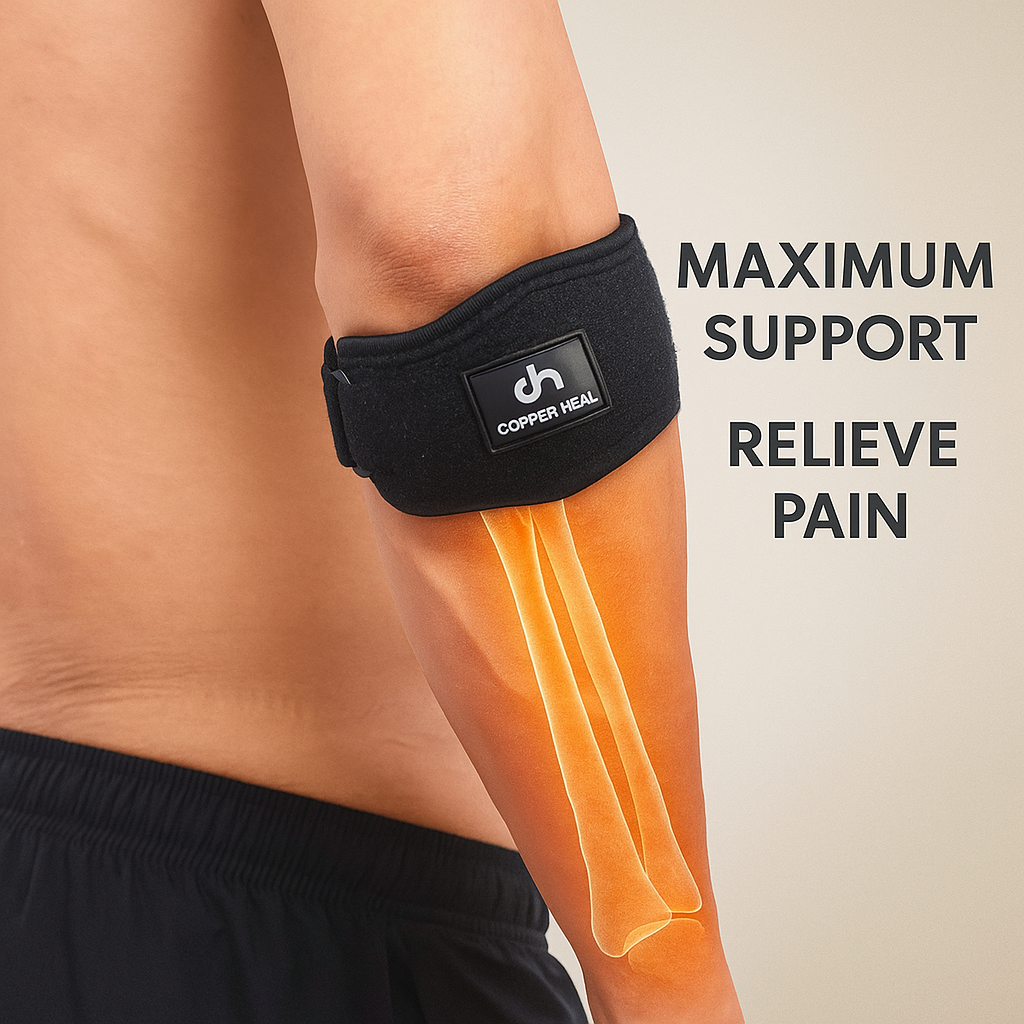 Elbow Tennis Adjustable Brace (PAIR) COPPER INFUSED