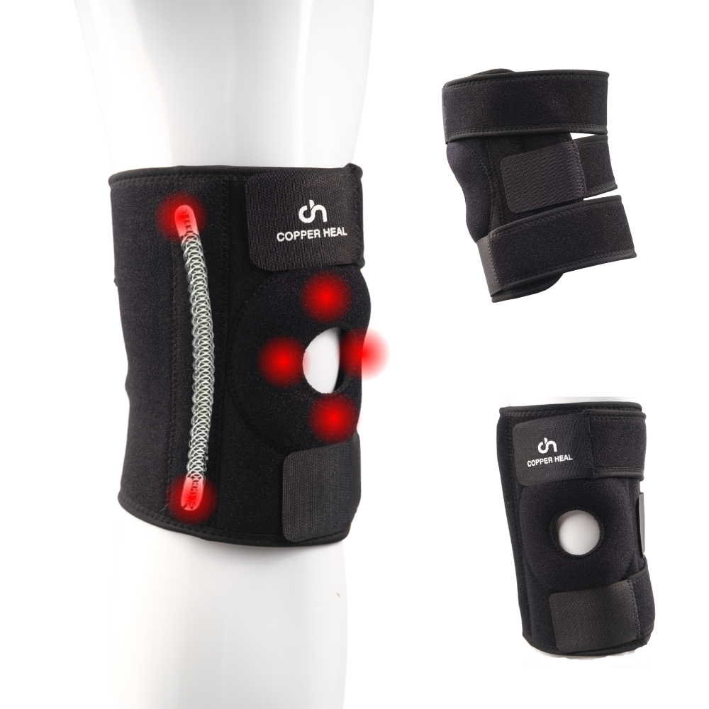 COPPER HEAL Magnetic Knee Brace – Copper-Infused Compression Sleeve for Pain Relief, Support & Recovery – Adjustable Knee Brace for Men & Women