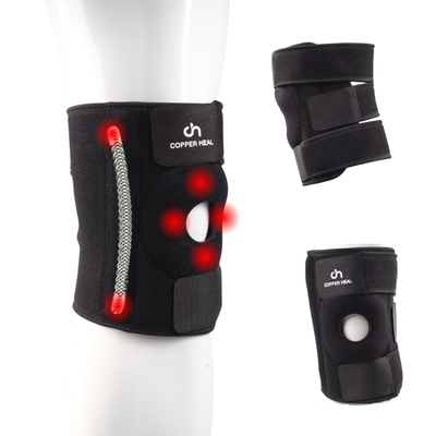 COPPER HEAL Magnetic Knee Brace – Copper-Infused Compression Sleeve for Pain Relief, Support & Recovery – Adjustable Knee Brace for Men & Women