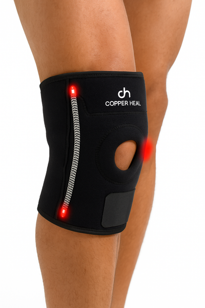 COPPER HEAL Magnetic Knee Brace – Copper-Infused Compression Sleeve for Pain Relief, Support & Recovery – Adjustable Knee Brace for Men & Women
