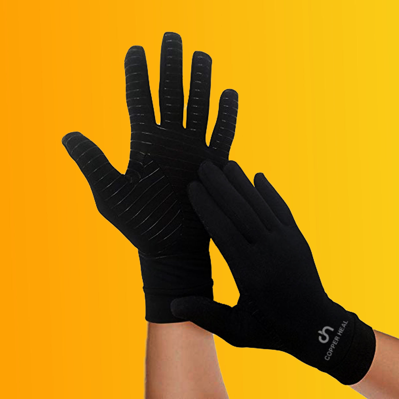 Arthritis Copper Compression Full Hand Gloves - COPPER HEAL