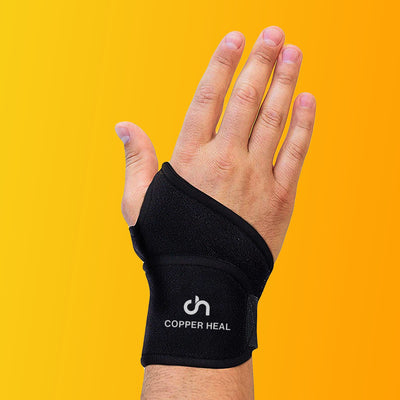 Short Wrist Adjustable Brace - COPPER HEAL